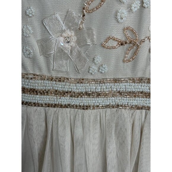 Mac Duggal A-line Heavenly Gown 9132 Illusions High Neck Flowy Size 16 NEW - Picture 10 of 11